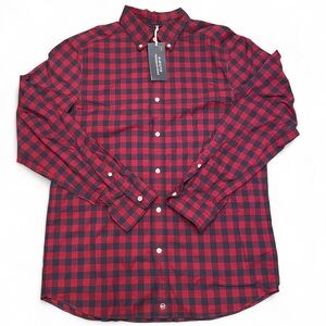 NWT Vineyard Vines Red and Black Checkered Men's Shirt